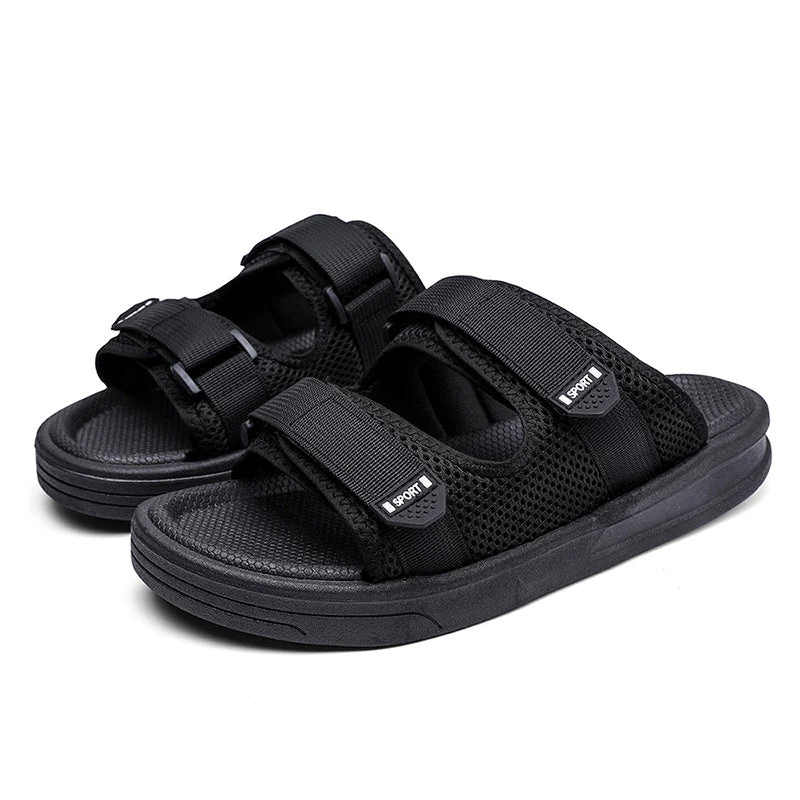 Damen Sportliche Badesandalen mit ergonomischem Klettverschluss und rutschfester Sohle