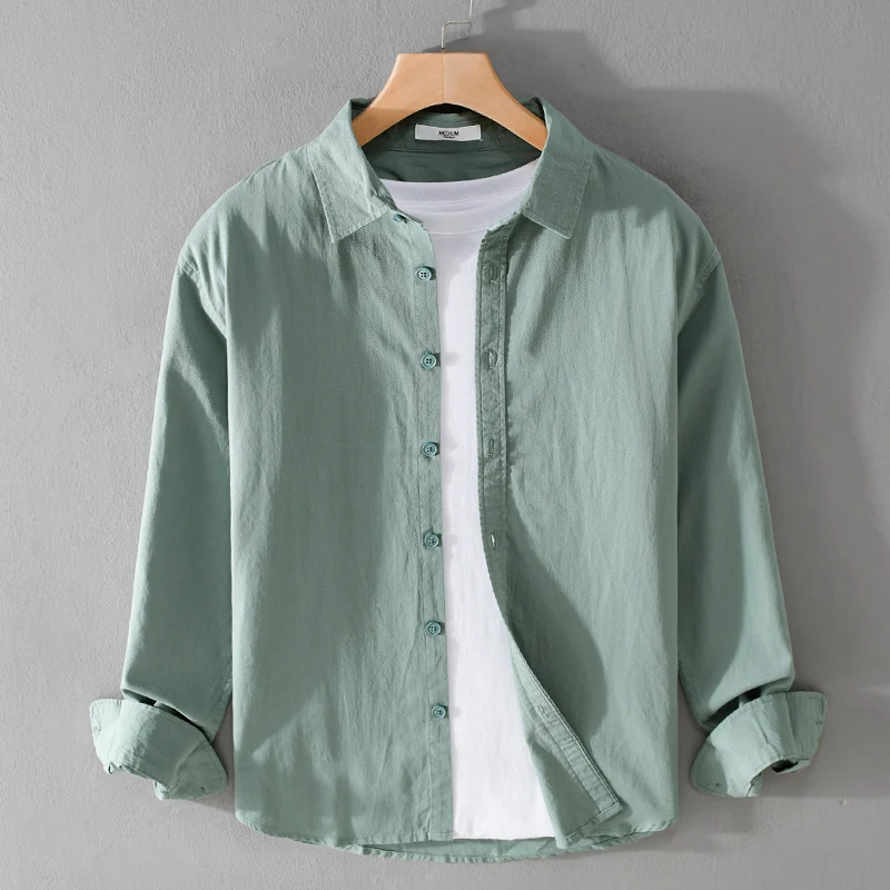 Herren Leichtes Layering-Hemd mit innenliegendem Jersey-Einsatz und entspanntem Schnitt Nord Taschen