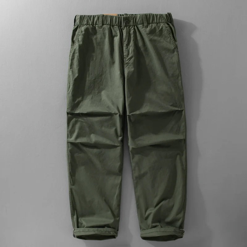Herren lässige Chinohose mit Elastikbund, Kordelzug und konischem Bein Nord Taschen