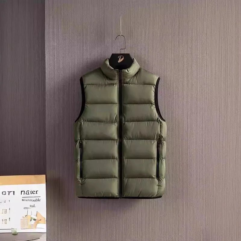 Herren Slim-Fit ultraleichte Stepp-Thermoweste mit hochschließendem Kragen und wasserabweisenden Reißverschlüssen Nord Taschen