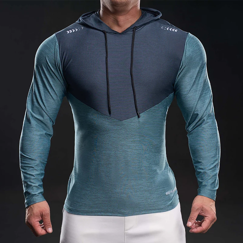 Herren Slim-Fit Trainings-Hoodie mit atmungsaktivem Stretchmaterial Nord Taschen