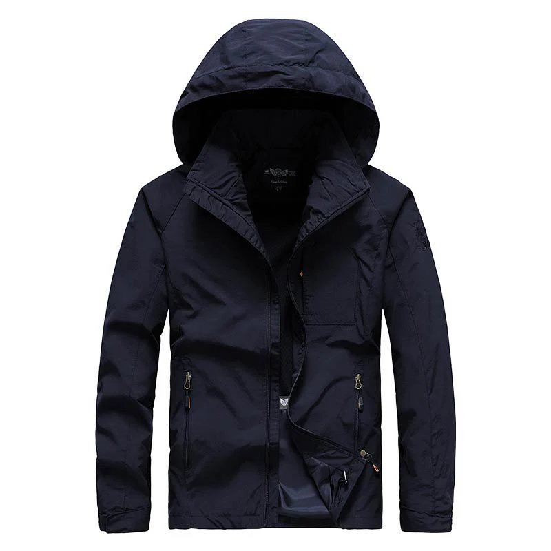 Herren Kapuzen-Softshelljacke mit Mesh-Innenfutter und multifunktionalen Reißverschlusstaschen Nord Taschen