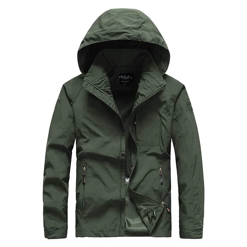 Herren Kapuzen-Softshelljacke mit Mesh-Innenfutter und multifunktionalen Reißverschlusstaschen Nord Taschen