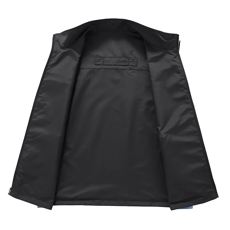 Herren Ärmellose Softshell-Utility‑Weste mit hohem Stehkragen, Zwei‑Wege‑Reißverschluss und verdeckten Taschen Nord Taschen