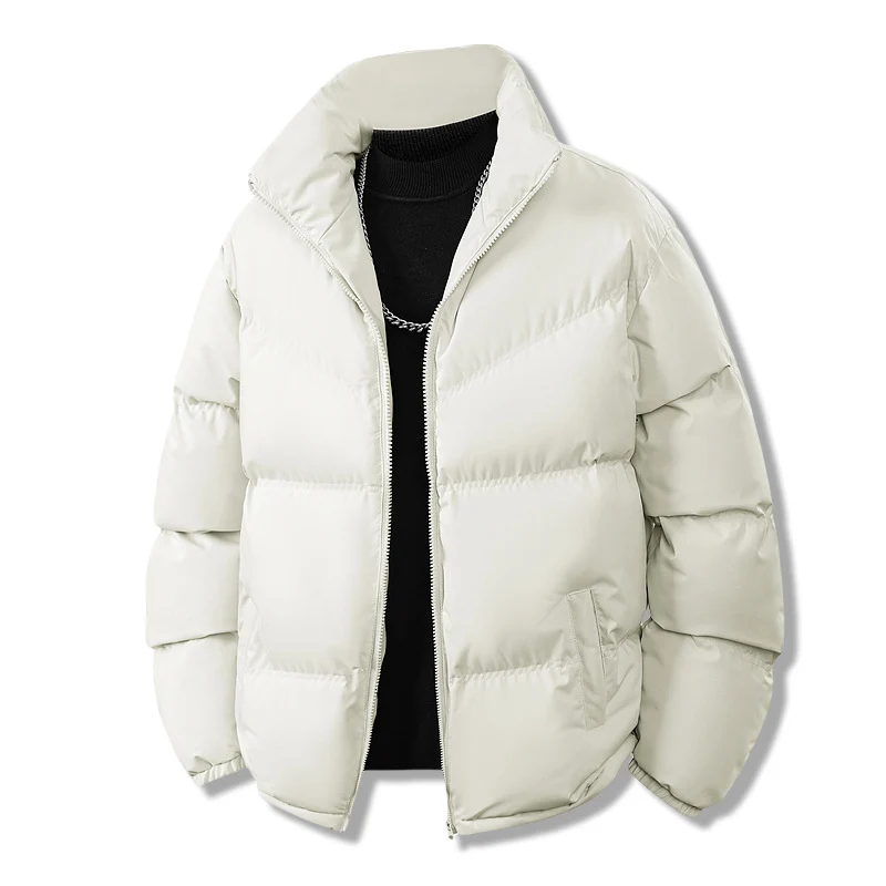 Herren Kurz gesteppte Thermo-Winterjacke mit hohem Stehkragen und winddichter Füllung Nord Taschen
