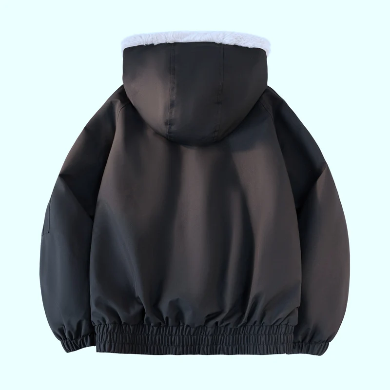 Herren Kapuzen-Bomberjacke mit Teddyfutter, wasserabweisender Außenhülle und Utility-Taschen Nord Taschen