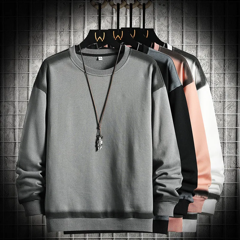 Herren Oversized Sweatshirt mit dezentem Farbverlaufbesatz und Rundhalsausschnitt Nord Taschen