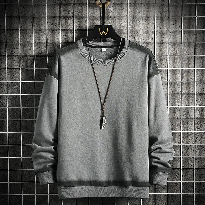 Herren Oversized Sweatshirt mit dezentem Farbverlaufbesatz und Rundhalsausschnitt Nord Taschen