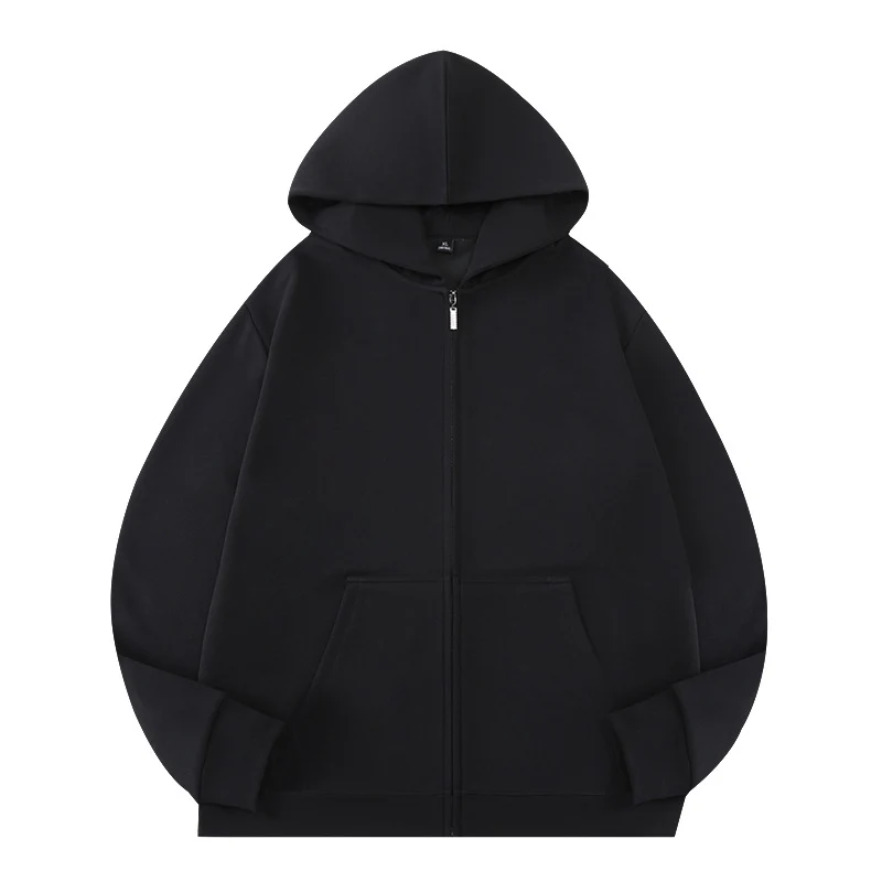 Unisex Oversize Kapuzen‑Zipjacke aus French‑Terry mit verdeckter Nahtführung Nord Taschen