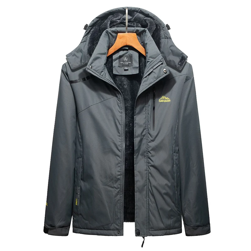 Herren Isolierte Winterparka mit Teddyfutter, Kapuze und wasserabweisender Außenhülle Nord Taschen