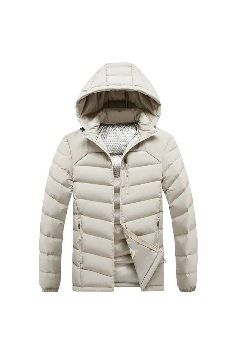 Herren Isolierte Steppjacke mit Kapuze und Thermoreflect-Innenfutter Nord Taschen