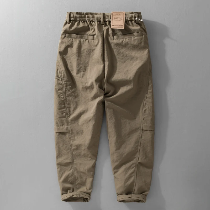 Herren Utility-Cargohose mit Kordelzugbund und seitlichen Pattentaschen Nord Taschen