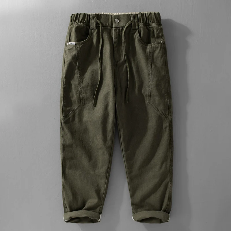 Herren Utility-Cargohose mit elastischem Bund, Tunnelzug und aufgesetzten Taschen Nord Taschen