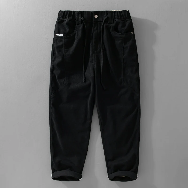 Herren Utility-Cargohose mit elastischem Bund, Tunnelzug und aufgesetzten Taschen Nord Taschen