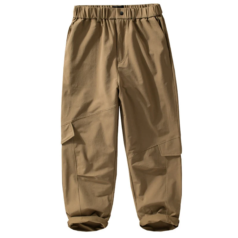 Herren Utility-Cargo-Hose mit elastischem Bund, Knieabnähern und Klappentaschen Nord Taschen