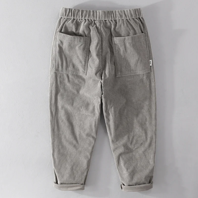 Herren Kordhose im Relaxed‑Tapered mit Kordelzugbund und Umschlag Nord Taschen