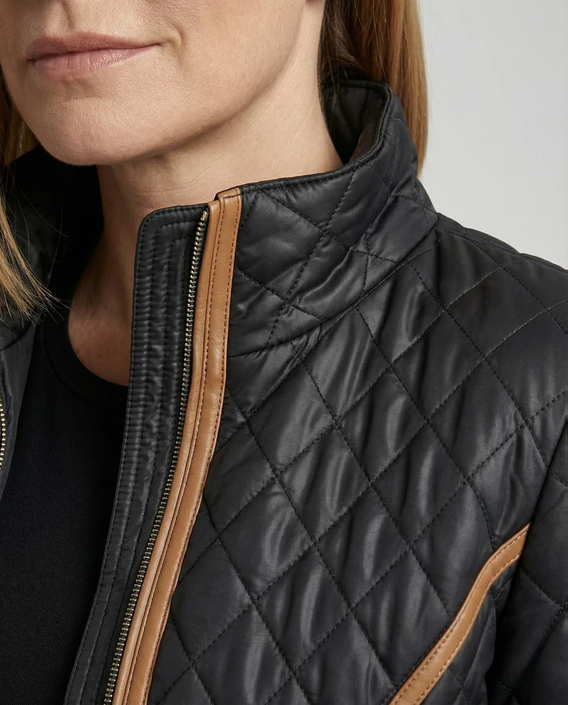 Damen Steppjacke mit Stehkragen