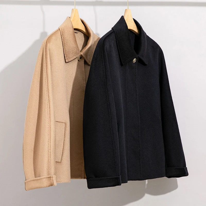 Damen Teddyjacke mit Hemdkragen und verdeckter Knopfleiste Nord Taschen