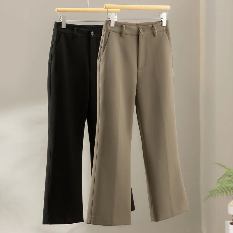 Damen Tailored-Stoffhose mit Bügelfalte, weiter Beinführung und Gürtelschlaufen Nord Taschen
