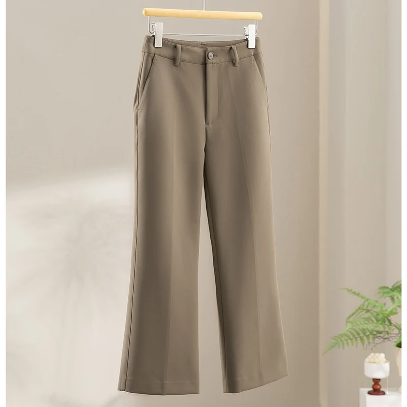 Damen Tailored-Stoffhose mit Bügelfalte, weiter Beinführung und Gürtelschlaufen Nord Taschen