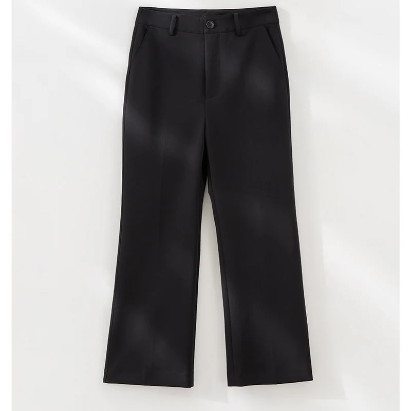 Damen Tailored-Stoffhose mit Bügelfalte, weiter Beinführung und Gürtelschlaufen Nord Taschen
