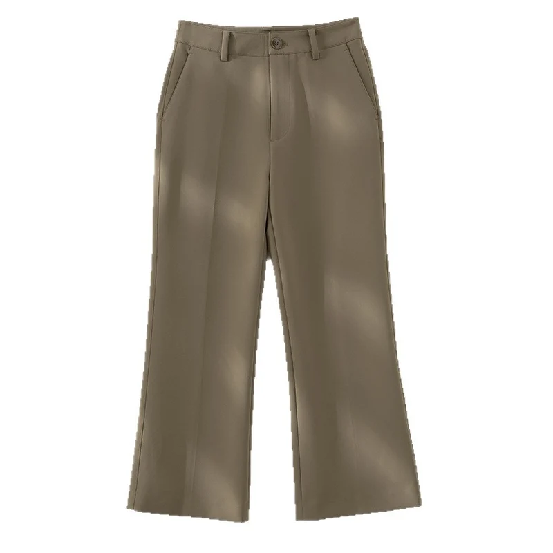 Damen Tailored-Stoffhose mit Bügelfalte, weiter Beinführung und Gürtelschlaufen Nord Taschen