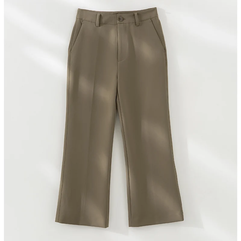 Damen Tailored-Stoffhose mit Bügelfalte, weiter Beinführung und Gürtelschlaufen Nord Taschen