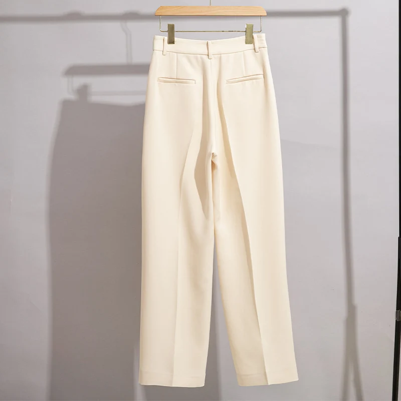 Damen Tailored Palazzo-Hose mit Bügelfalte und verdecktem Hakenverschluss Nord Taschen