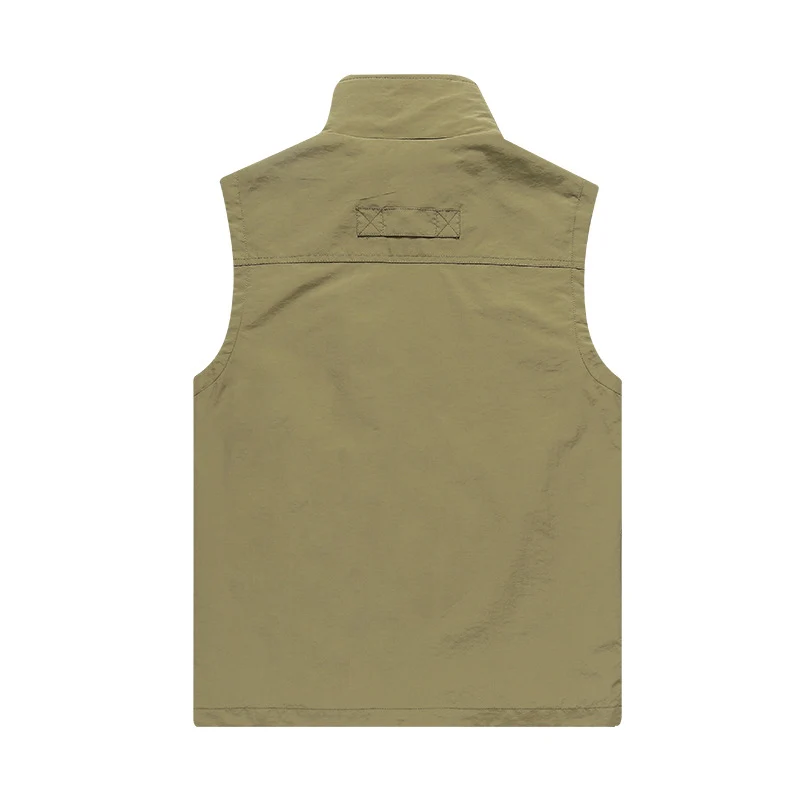 Herren Outdoor-Utility-Weste mit Mesh-Futter, wasserabweisender Nylonoberfläche und Multifunktionstaschen Nord Taschen