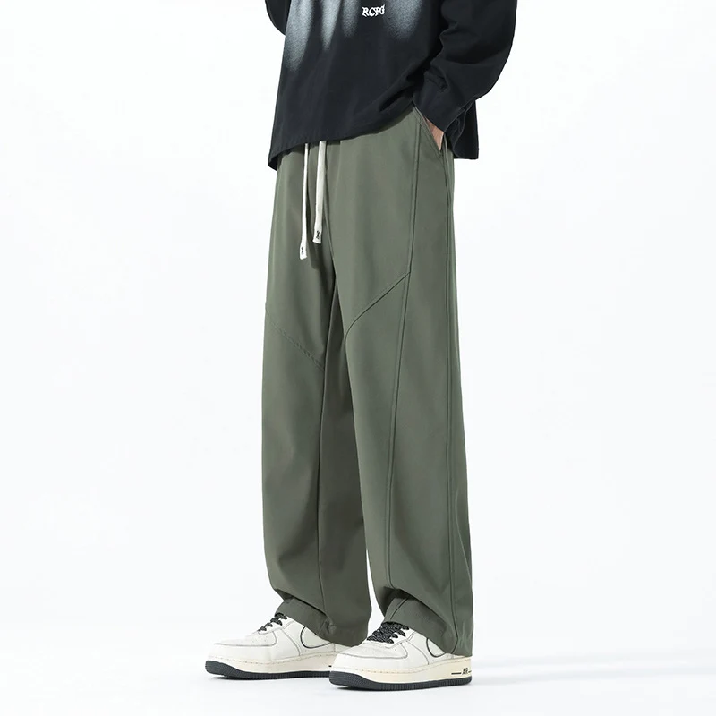 Herren Weite Relaxed‑Fit Freizeithose mit Tunnelzugbund und Teilungsnähten Nord Taschen