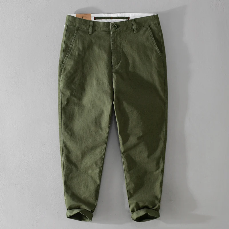 Herren Konisch zulaufende Baumwoll-Chino mit legerer Passform Nord Taschen
