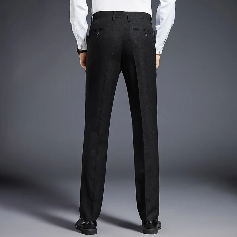 Herren Formelle Anzughose mit Bügelfalte, leichtem Stretch und schmaler Silhouette Nord Taschen