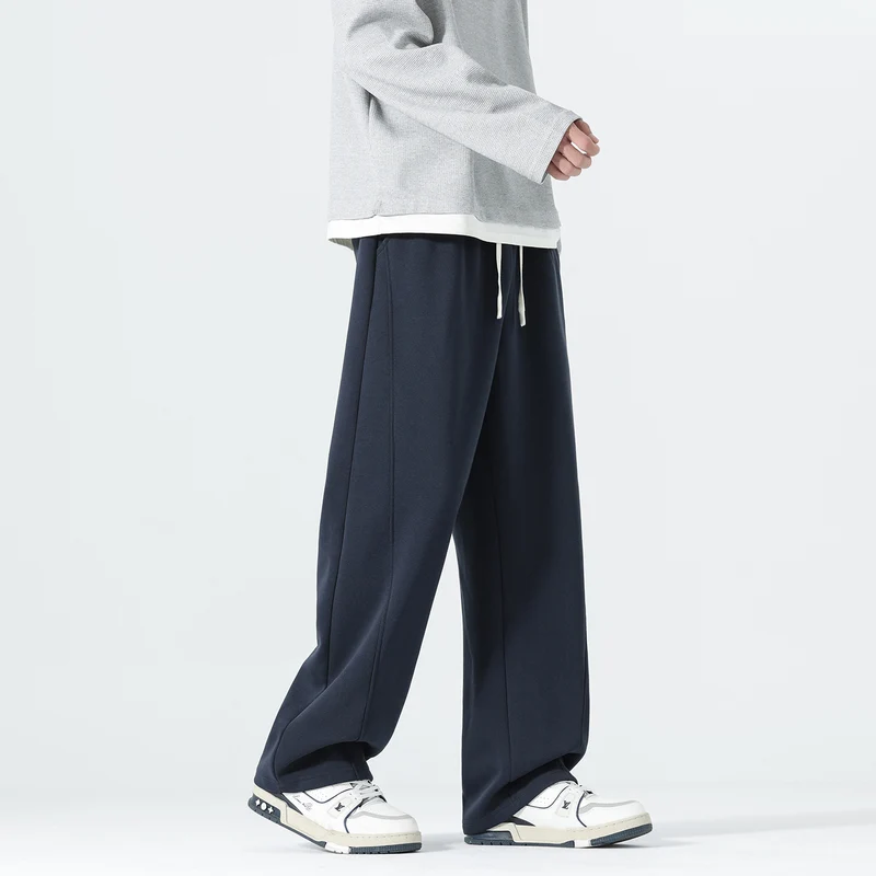 Herren Extraweite Sweatpants im Palazzo‑Look mit Tunnelzugbund und Seitentaschen Nord Taschen