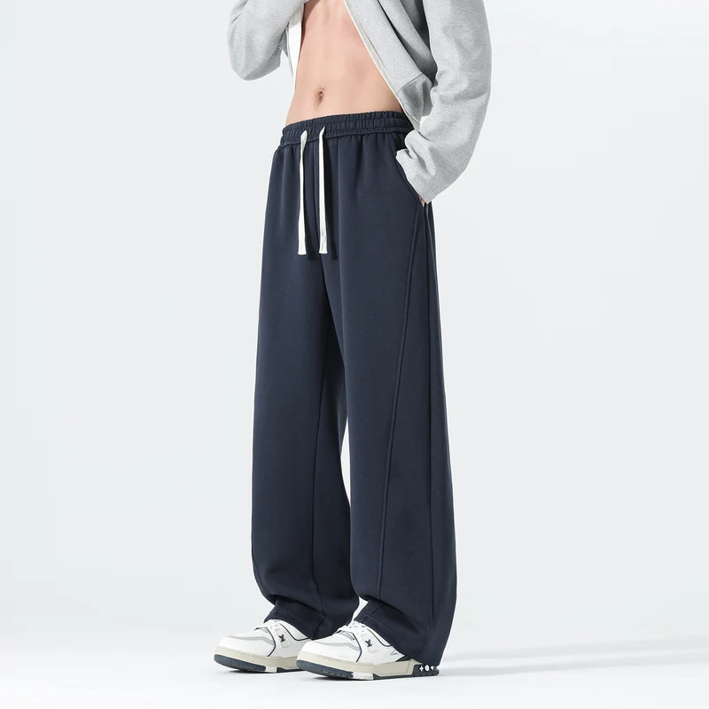 Herren Extraweite Sweatpants im Palazzo‑Look mit Tunnelzugbund und Seitentaschen Nord Taschen