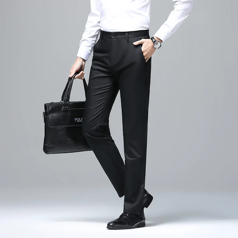 Herren Elegante Slim‑Fit Chino‑Hose mit Bügelfalte und Stretchkomfort Nord Taschen