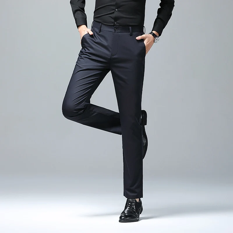 Herren Elegante Slim‑Fit Chino‑Hose mit Bügelfalte und Stretchkomfort Nord Taschen