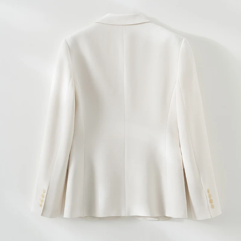 Damen taillierter Ein-Knopf-Blazer mit Reverskragen und Pattentaschen Nord Taschen