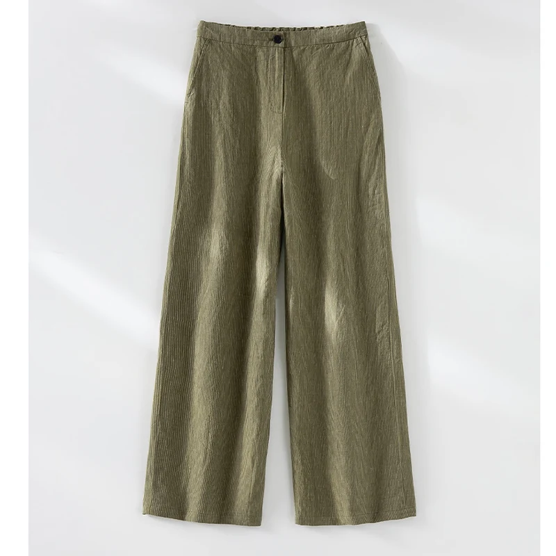 Damen Taillierte Cordweste mit V-Ausschnitt und Knopfleiste Nord Taschen