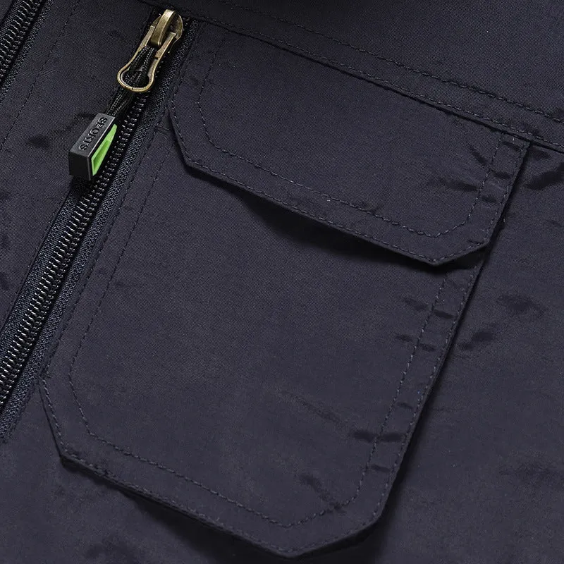 Herren Multifunktionale Outdoor-Utility‑Weste mit Mesh‑Innenfutter und Mehrfachtaschen Nord Taschen