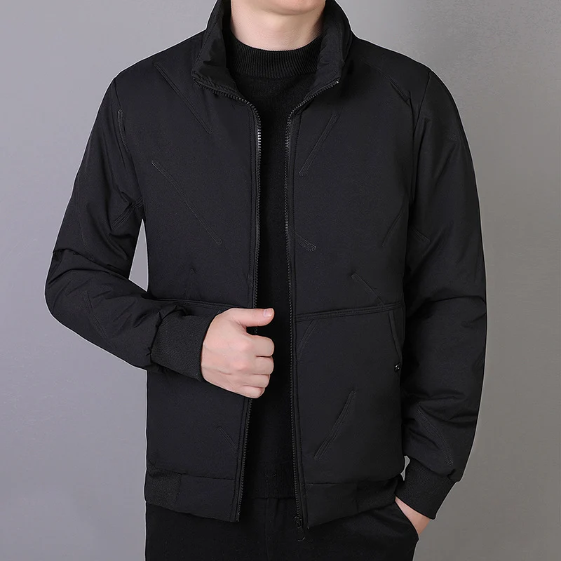 Herren Technische Kurzjacke im Urban-Bomberstil mit Stehkragen und verdeckten Taschen Nord Taschen