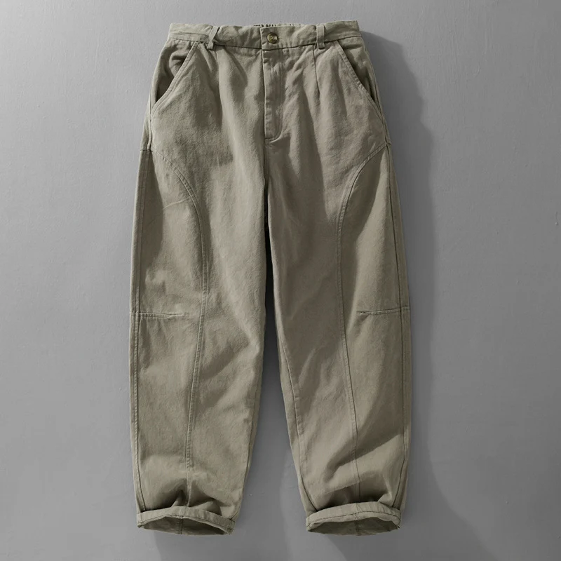 Herren Lockere Cargohose im Utility‑Stil mit verstärkten Kniepaneelen und konischem Bein Nord Taschen