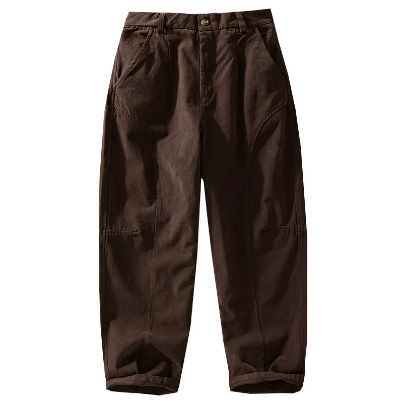 Herren Lockere Cargohose im Utility‑Stil mit verstärkten Kniepaneelen und konischem Bein Nord Taschen