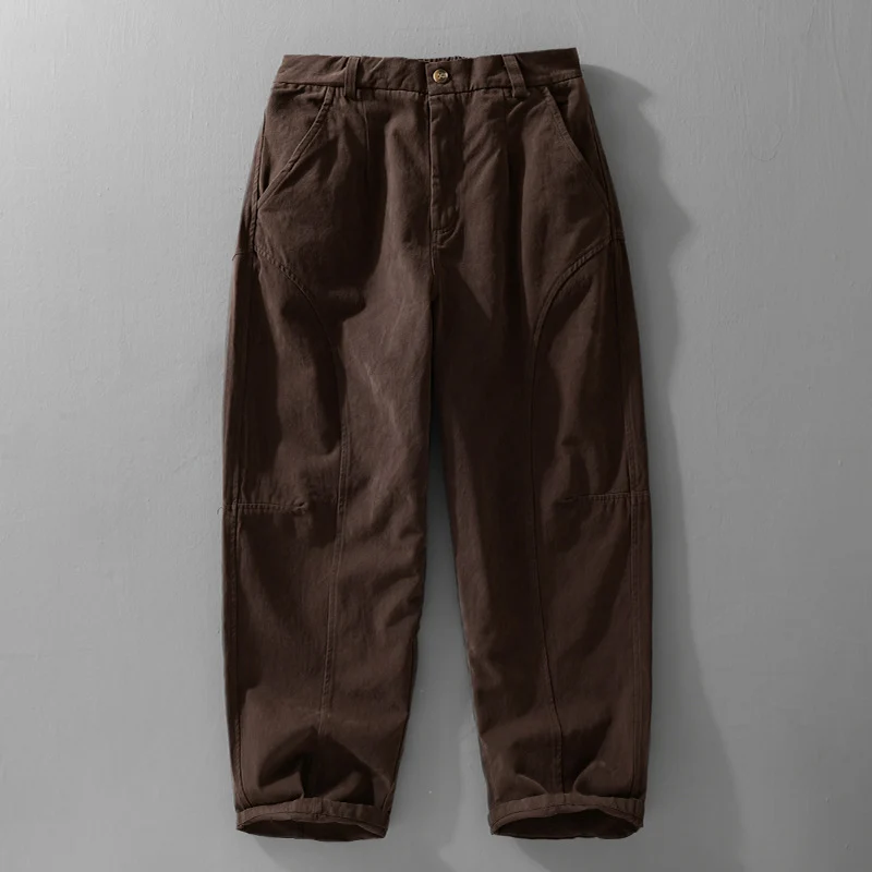 Herren Lockere Cargohose im Utility‑Stil mit verstärkten Kniepaneelen und konischem Bein Nord Taschen