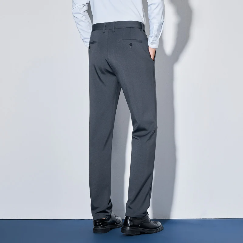 Herren Elegante Business-Hose mit geradem Schnitt und elastischem Bund Nord Taschen