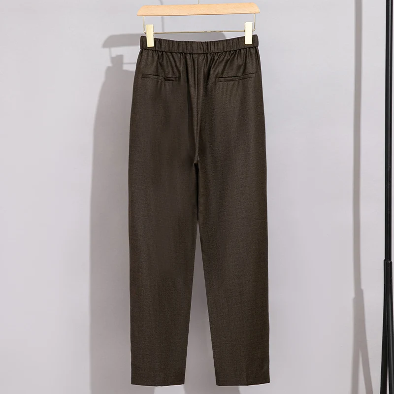 Damen Relaxed-Hose mit elastischem Bund, Tunnelzug und geradem Bein Nord Taschen