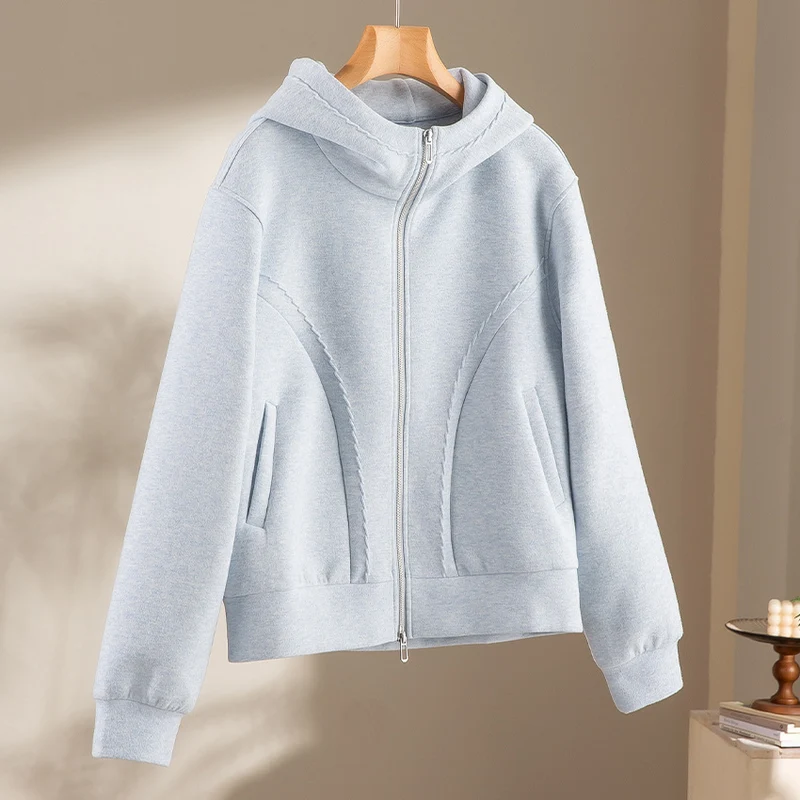 Damen Relaxed-Fleece-Hose mit hoher Taille, Tunnelzug und dekorativer Seitennaht Nord Taschen