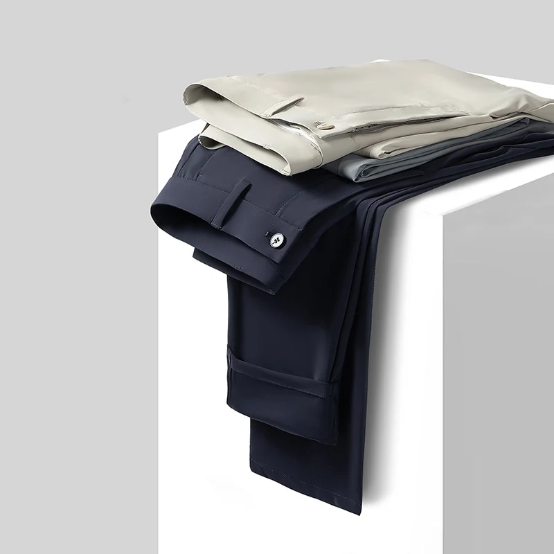 Herren Schlanke Business‑Stretchhose mit Bügelfalte und Komfortbund Nord Taschen