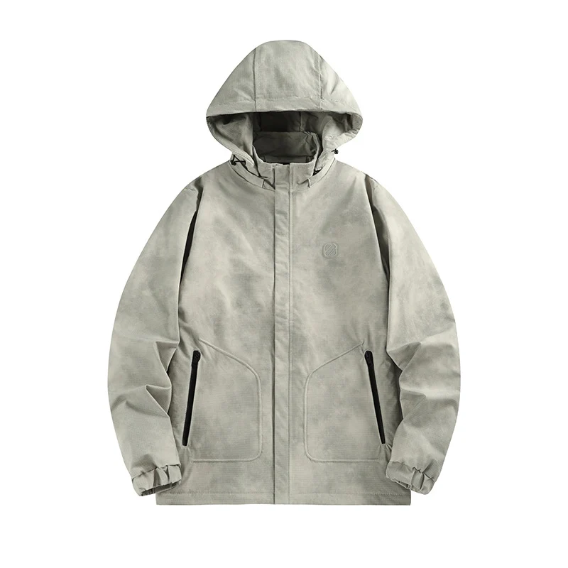 Herren Wasserdichte Kapuzen-Softshelljacke mit mattierter Oberfläche und verdecktem Reißverschluss Nord Taschen