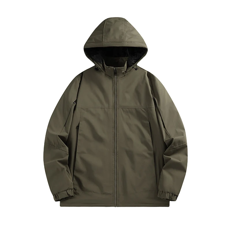 Herren Wasserabweisende Softshelljacke mit Kapuze, winddicht und atmungsaktiv Nord Taschen
