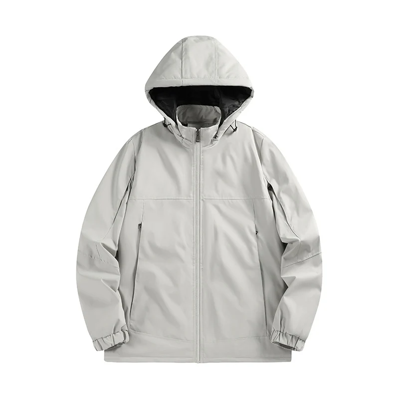 Herren Wasserabweisende Softshelljacke mit Kapuze, winddicht und atmungsaktiv Nord Taschen